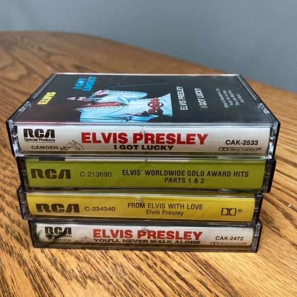Vintage Elvis Presley Cassette Tapes Lot of 4 - Picture 2 of 4